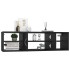 Estantería de pared madera contrachapada negro 102x30x29