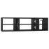 Estantería de pared madera contrachapada negro 102x30x29