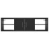 Estantería de pared madera contrachapada negro 102x30x29