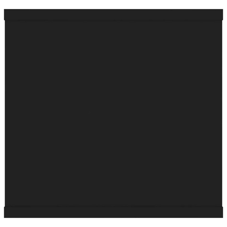 Estantería de pared madera contrachapada negro 102x30x29