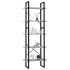 Estantería de 5 niveles madera de ingeniería gris 60x30x175