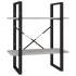 Estantería de 5 niveles madera de ingeniería gris 60x30x175