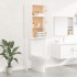 Armario de lavadora blanco 64x25,5x190