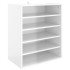 Mueble zapatero madera contrachapada blanco brillo 60x35x70
