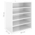Mueble zapatero madera contrachapada blanco brillo 60x35x70