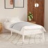 Estructura de cama individual pequeña sin colchón madera