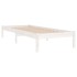 Estructura de cama individual pequeña sin colchón madera