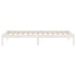 Estructura de cama individual pequeña sin colchón madera