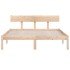 Estructura de cama sin colchón madera maciza 140x200