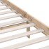 Estructura de cama sin colchón madera maciza 140x200