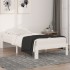 Estructura de cama individual sin colchón blanco 90x190