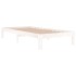 Estructura de cama individual sin colchón blanco 90x190