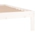 Estructura de cama individual sin colchón blanco 90x190