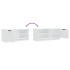 Mueble para TV 2 pzas madera contrachapada blanco 80x35x36,5