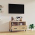 Mueble para TV madera contrachapada roble ahumado 80x36x50