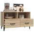 Mueble para TV madera contrachapada roble ahumado 80x36x50