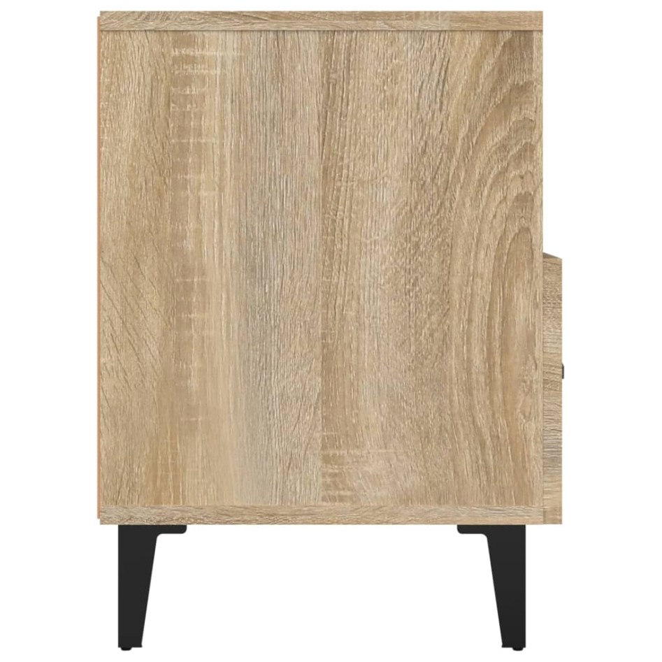 Mueble para TV madera contrachapada roble ahumado 80x36x50