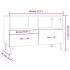 Mueble para TV madera contrachapada roble ahumado 80x36x50