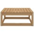 Muebles de jardín 3 pzas y cojines marrón miel madera