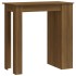 Mesa alta con estante marrón roble 102x50x103,5