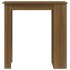 Mesa alta con estante marrón roble 102x50x103,5