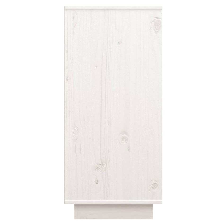Aparador de madera maciza de pino blanco 60x34x75