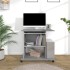 Escritorio de madera contrachapada gris Sonoma 80x50x75