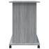 Escritorio de madera contrachapada gris Sonoma 80x50x75