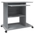 Escritorio de madera contrachapada gris Sonoma 80x50x75