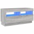 Mueble de TV con luces LED gris Sonoma 80x35x40
