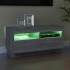 Mueble de TV con luces LED gris Sonoma 80x35x40