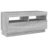 Mueble de TV con luces LED gris Sonoma 80x35x40