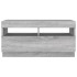 Mueble de TV con luces LED gris Sonoma 80x35x40