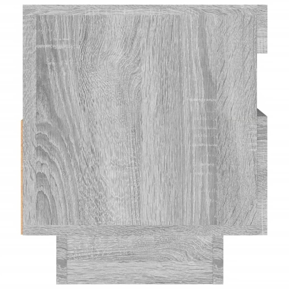 Mueble de TV con luces LED gris Sonoma 80x35x40