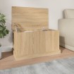 Baúl almacenaje madera contrachapada roble sonoma 70x40x38 cm
