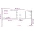 Cabecero madera maciza de pino blanco 156x4x100