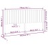 Cabecero de cama madera maciza de pino 185,5x4x100