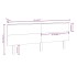 Cabecero de cama madera maciza de pino 204x6x82,5
