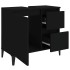 Armario de baño madera contrachapada negro 65x33x60