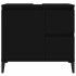Armario de baño madera contrachapada negro 65x33x60