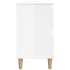 Armario de lavabo madera contrachapada blanco brillo