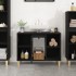 Armario para lavabo madera contrachapada negro 80x33x60