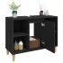 Armario para lavabo madera contrachapada negro 80x33x60