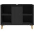 Armario para lavabo madera contrachapada negro 80x33x60