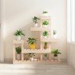 Soporte para plantas madera maciza de pino 92x25x97 cm