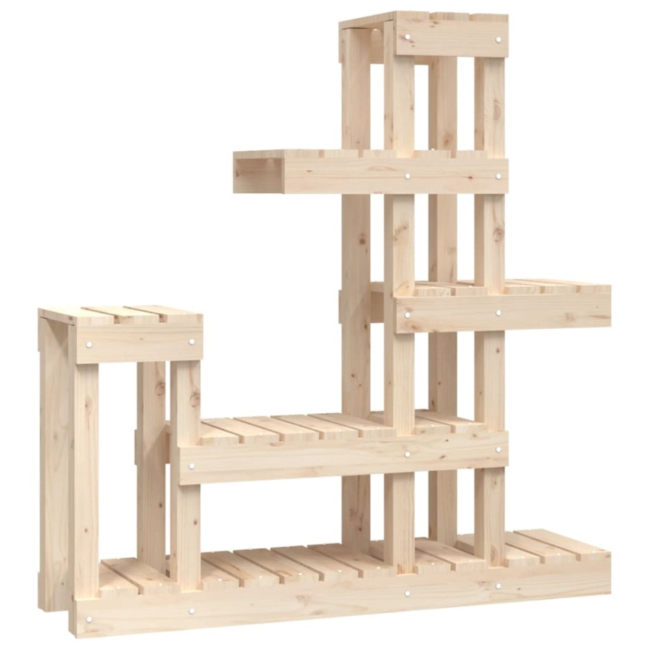 Soporte para plantas madera maciza de pino 92x25x97