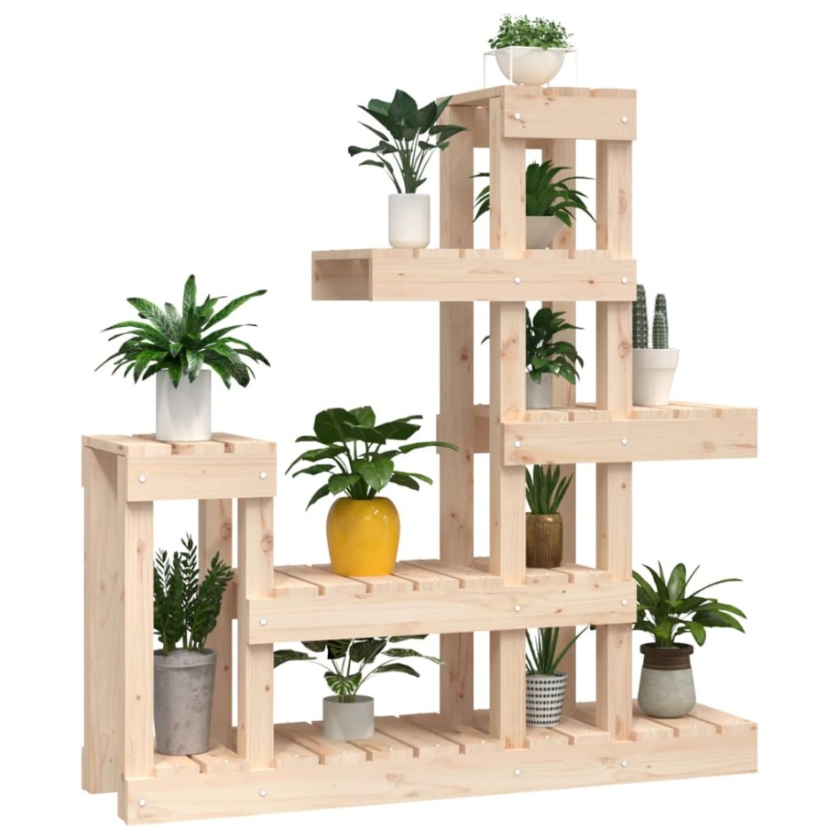 Soporte para plantas madera maciza de pino 92x25x97