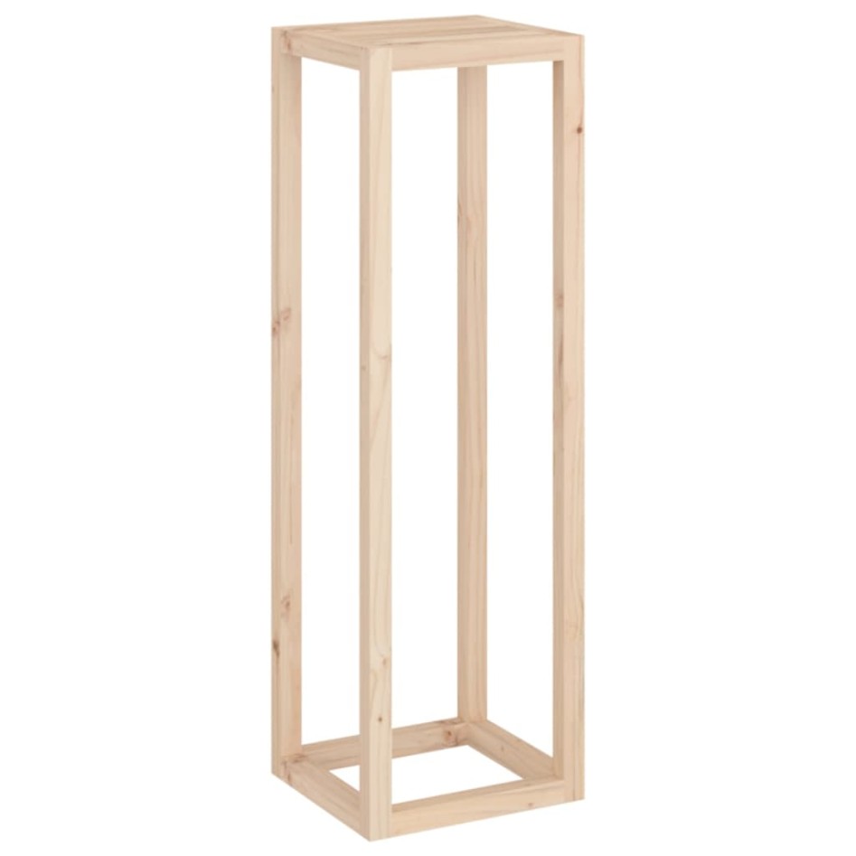 Set de soportes para plantas 3 piezas madera maciza de