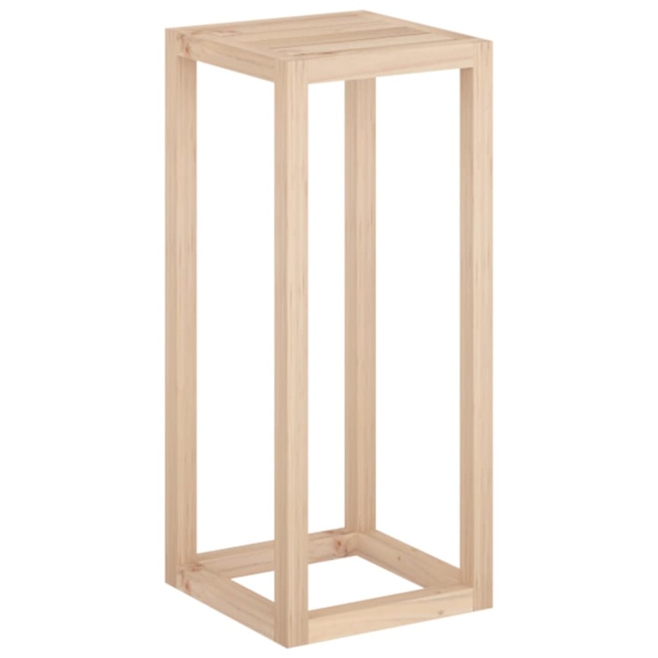 Set de soportes para plantas 3 piezas madera maciza de