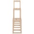 Set de soportes para plantas 3 piezas madera maciza de